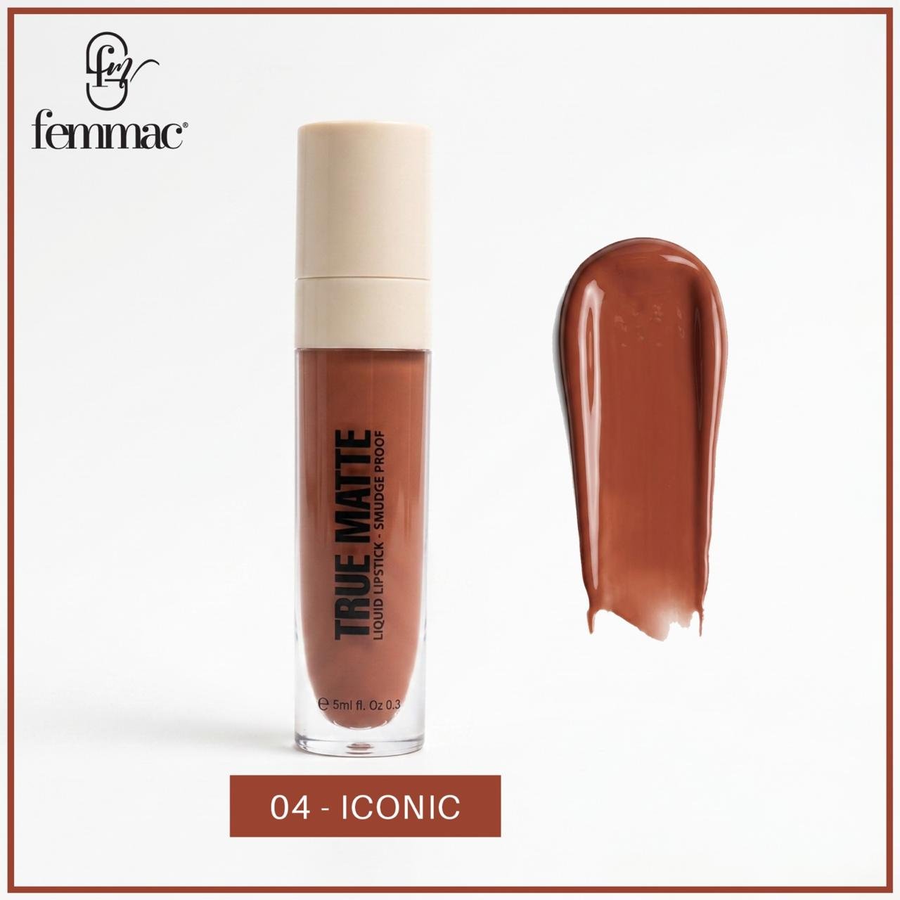 Femmac True Matte Liquid Lipstick - 04 Iconic